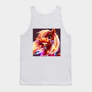 Cute Horse Drawing Tank Top